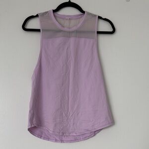 Lululemon Athletica Lavender Mesh Tank Top